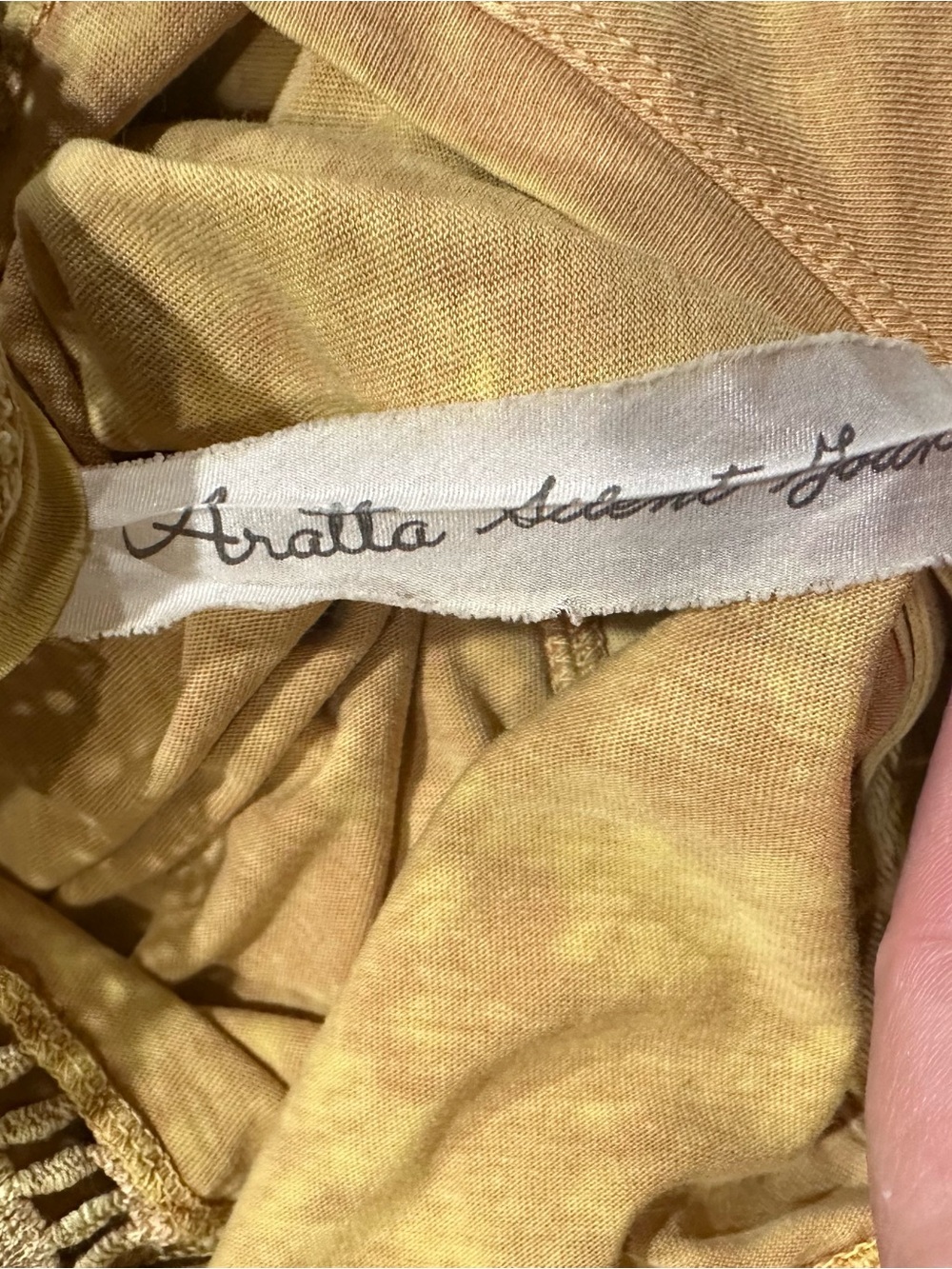 Aratta Silent Journey Bleach‑Dyed Floral Embroidered Dress – Size Small - Picture 12 of 13